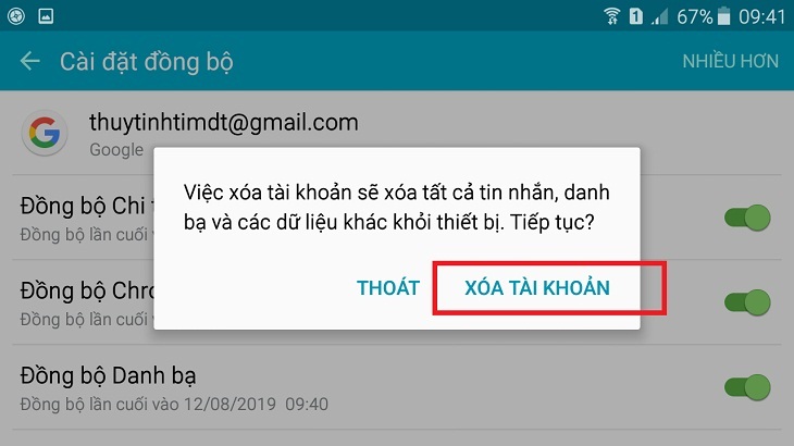 XÓA TÀI KHOẢN Cách đăng xuất Gmail trên điện thoại Android khỏi thiết bị khác