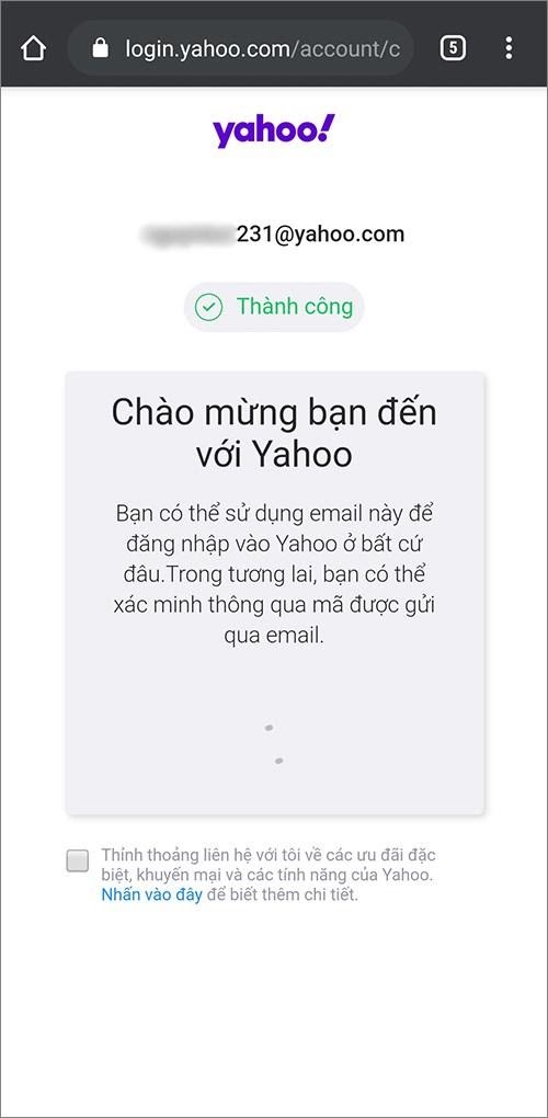 Cách đăng ký tài khoản email trên điện thoại với Yahoo mail 5