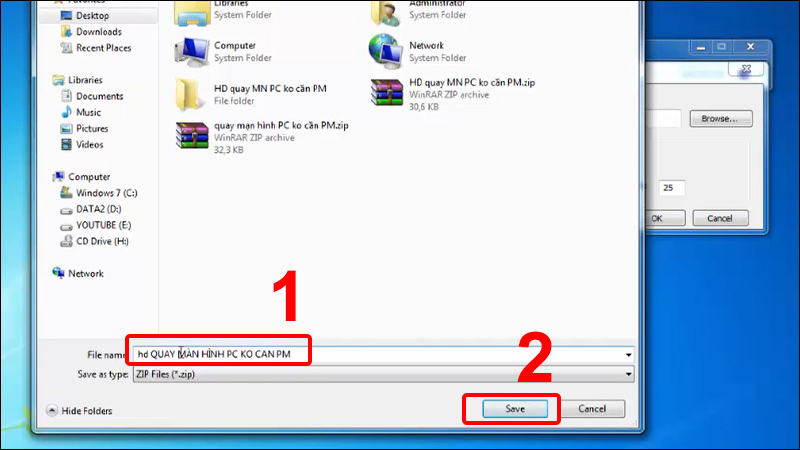 Cách quay màn hình máy tính Windows 7, Windows 8
