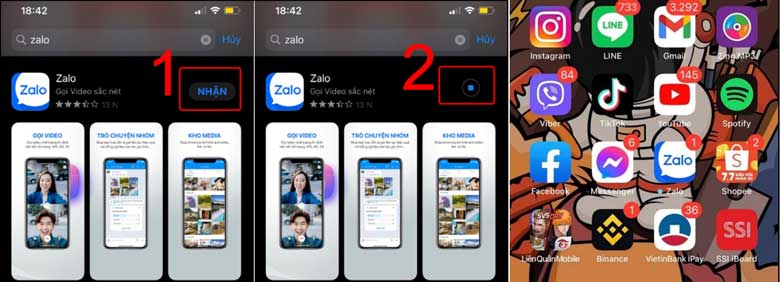 Hướng dẫn cách tải Zalo về máy cho điện thoại iPhone 2