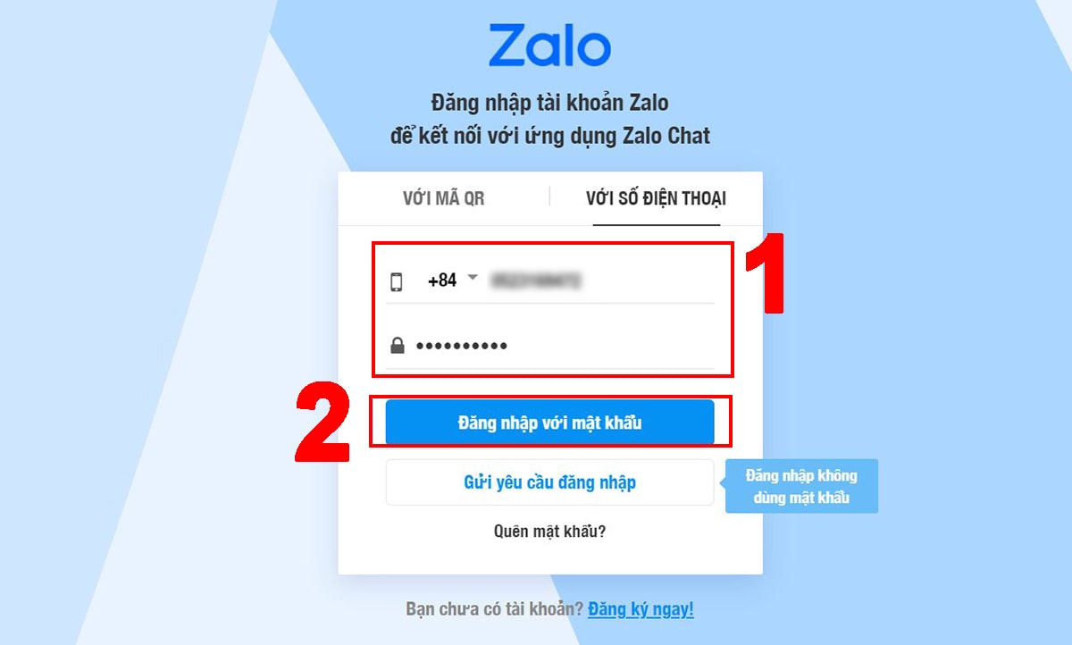 Đăng nhập đồng thời Zalo trên web của máy tính B 